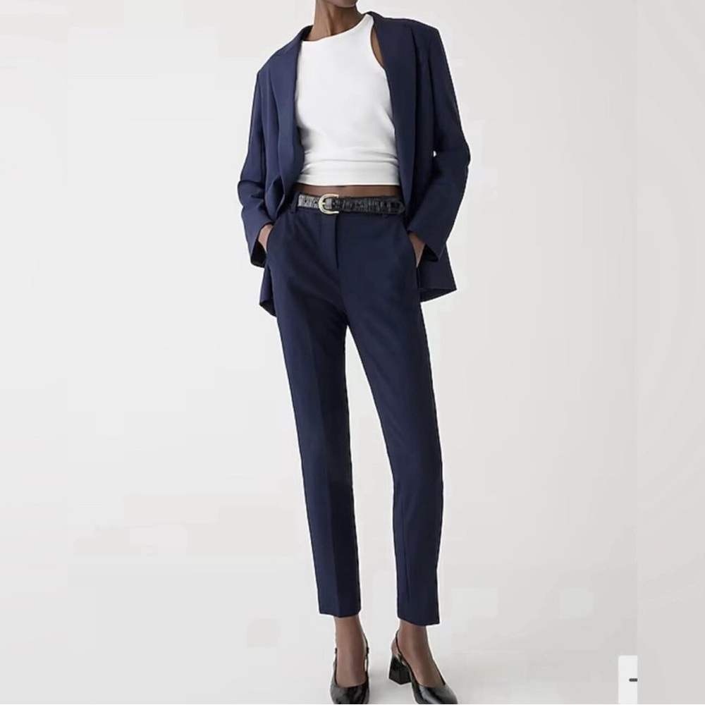 J Crew High Rise Cameron Pant in Navy